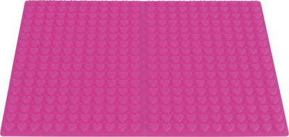 Bakematte rosa med hjerter