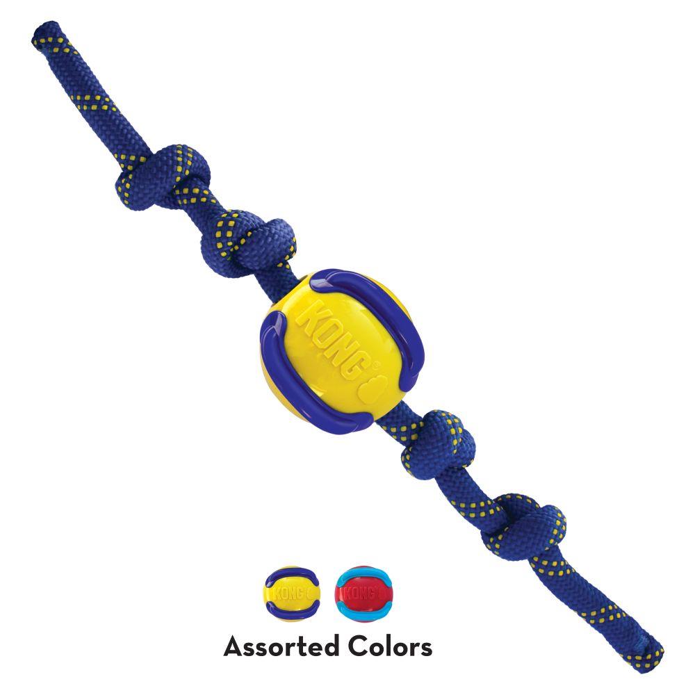 Kong Jaxx Brights Ball with Rope -37%+