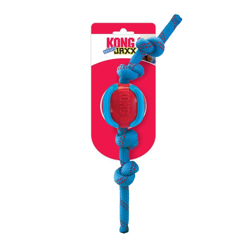Kong Jaxx Brights Ball with Rope -37%+